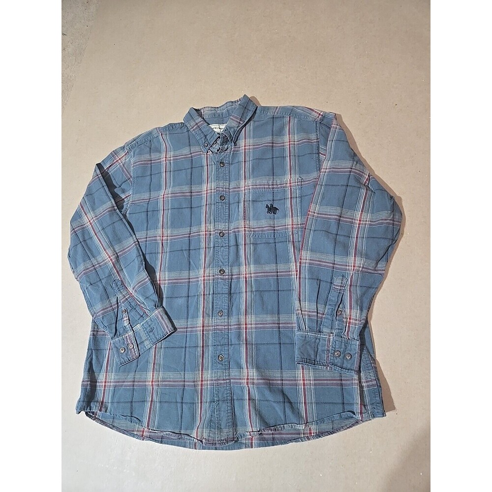 Vintage Outback Ridle Flannel Shirt Mens XL‎ Plaid Western Cowboy